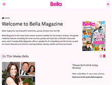 Tablet Screenshot of bellamagazine.co.uk